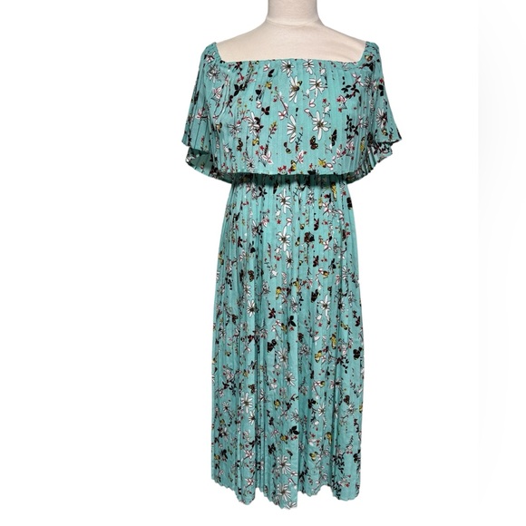 mondschein Women's Vintage Off Shoulder Evening Party Chiffon Maxi Dress size S - Picture 7 of 9